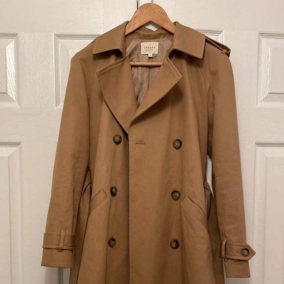NOT AVAILABLE Sezane Scott Trench Coat - Camel - Size 0/32 - Picture 2 of 4